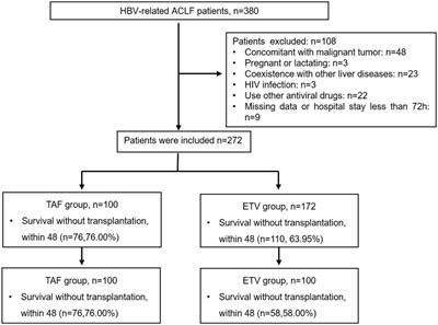 Tenofovir alafenamide versus entecavir for treating hepatitis B virus-related acute-on-chronic liver failure: real-world study